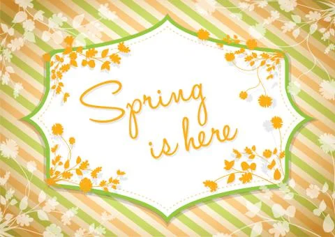 Spring is here background 스톡 일러스트