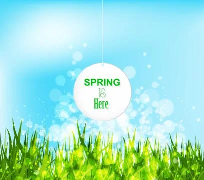 Spring is here Stock Illustration