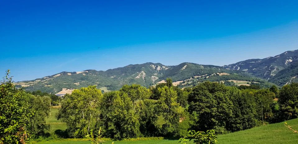 Spring in the hills Foto stock