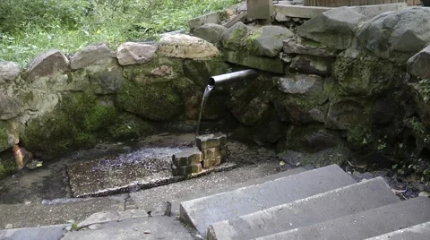 Spring. Holy source in Russia-2.MTS Stock Footage 52841575