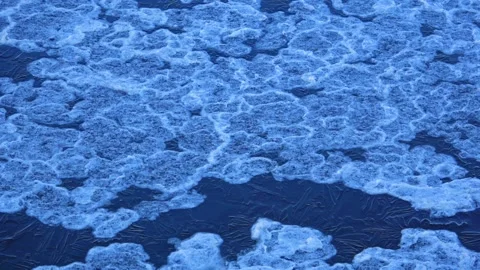 Spring ice 08 Stock Footage 267528755