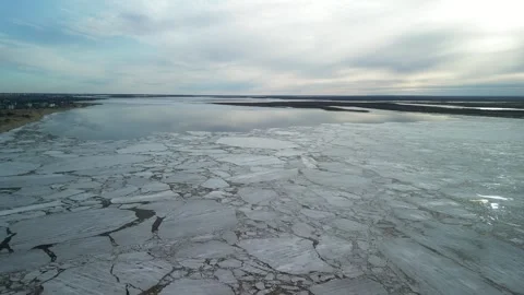 Spring ice drift Stock Footage 249054341
