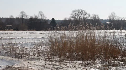 Spring ice floe. Stock Footage 22641915