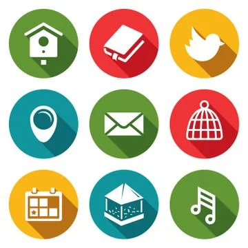 Spring icon collection Stock Illustration