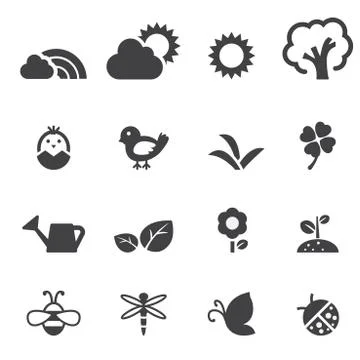 Spring icon Stock Illustration