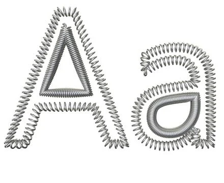 The "A" of a spring Stock Illustration