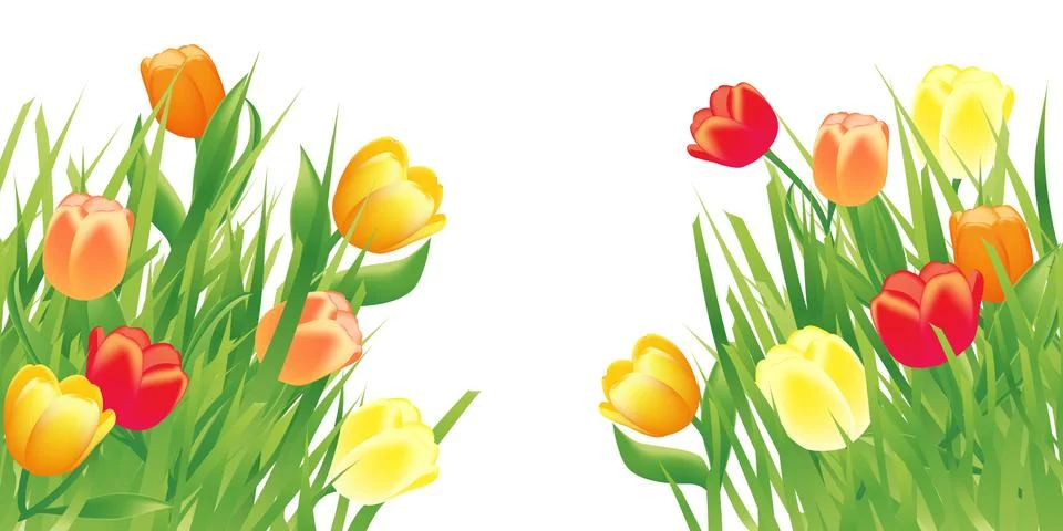 Spring illustration background Stock Illustration
