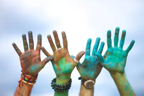 Spring Indian Holi Stock Photos