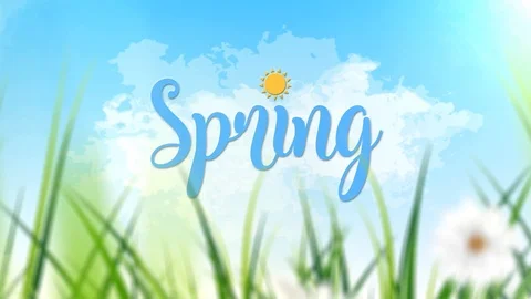 Spring Intro Animated 스톡 동영상 108379512