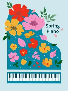 Spring jazz 스톡 일러스트
