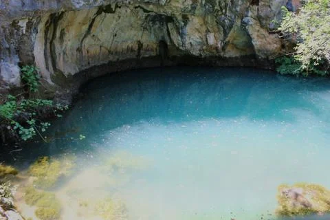 Spring of Kolethra Evia Greece Stock-Fotos