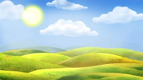 Spring Landscape Background Stock Footage 204143885