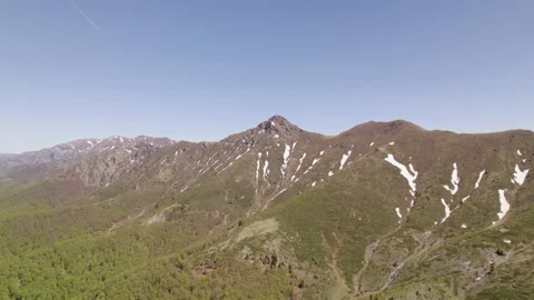 Spring landscape of Central Balkan mountain and Kupena peak Stock Footage 196221495
