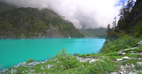 Spring landscape on the Horse lake Stock Footage 340358200