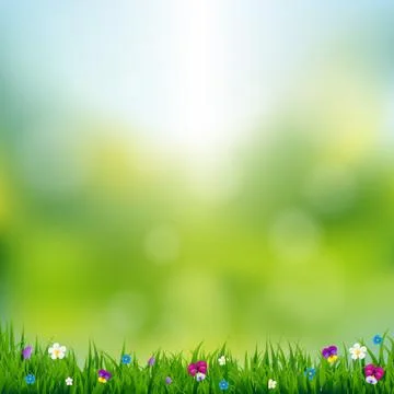 Spring Landscape Illustrazione stock