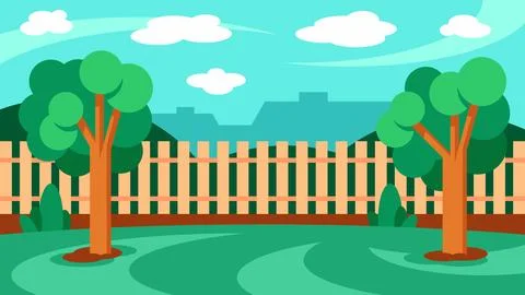 Spring landscape illustration Stock Illustration