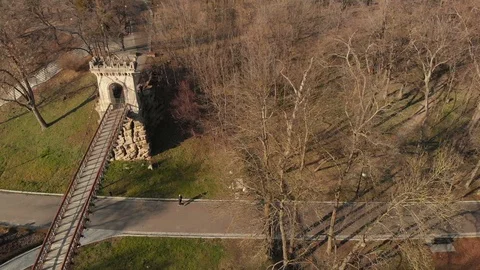 Spring landscape over the park Stock Footage 104614965