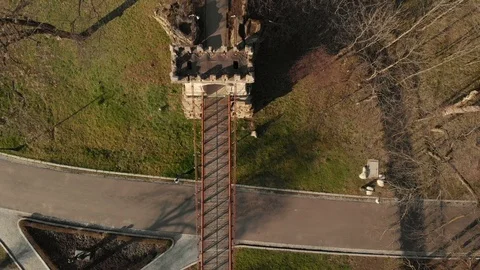 Spring landscape over the park Stock Footage 104615221