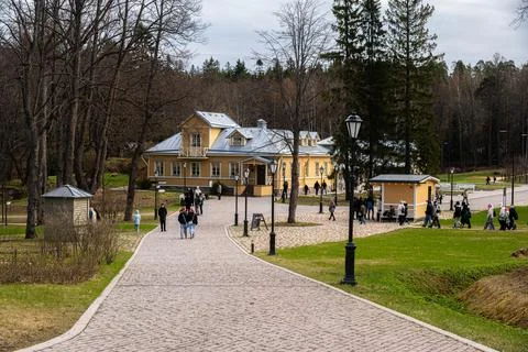 Spring landscape in the park. Stock Photos