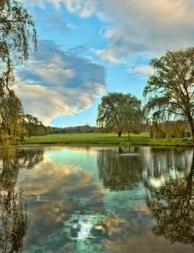 Spring landscape Stock Photos