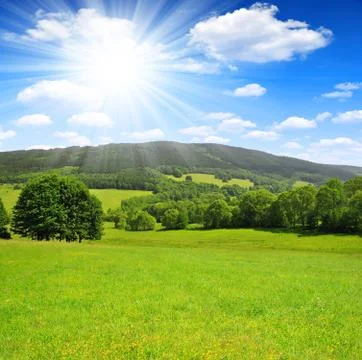 Spring landscape Stock Photos