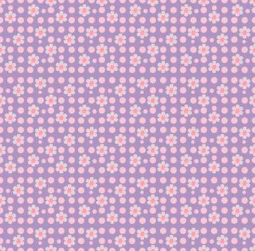 Spring lavender seamless pattern Stock Illustration