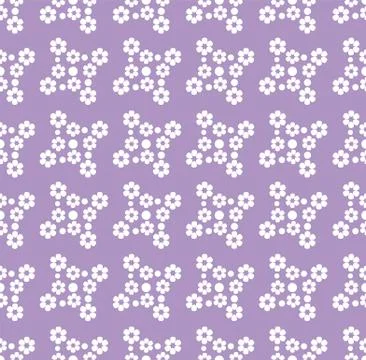 Spring lavender seamless pattern Stock Illustration