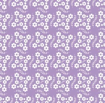 Spring lavender seamless pattern Stock Illustration