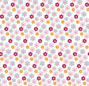 Spring lavender seamless pattern Stock Illustration