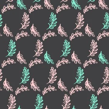 Spring Leaf Seamless Pattern Illustrazione stock