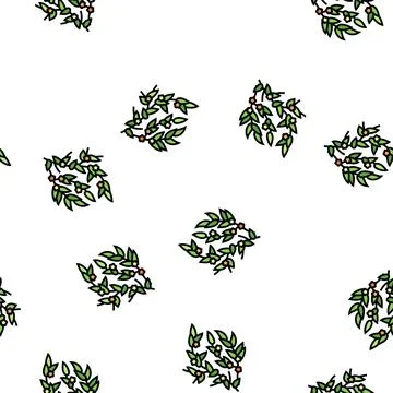 Spring leaf vector seamless pattern Stock Illustration