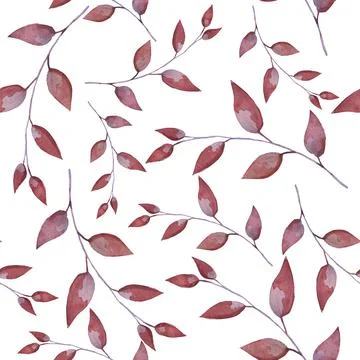 Spring leaves. Botanical seamless pattern Background for scrapbook, design of Stock Illustration