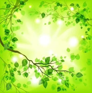 Spring light background Stock Illustration