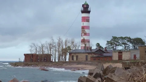 Spring Lighthouse Stock Footage 168650338