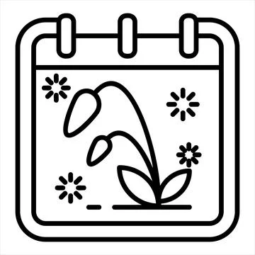 Spring line icon vector illustration isolated on white background Stock Illustration