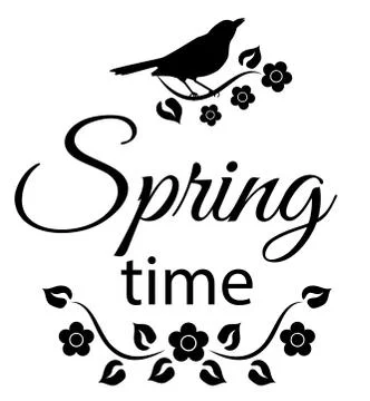 Spring logo Stock Illustration