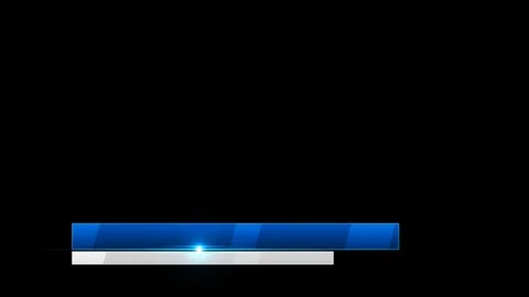 Spring Lower Third Blue White Stock Footage 95317491