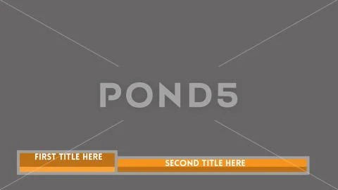 Spring lower third customizable 1 - Photoshop PSD-Vorlage