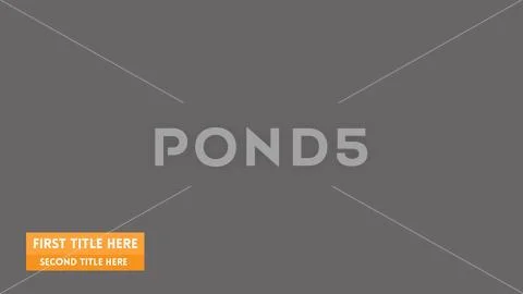 Spring lower third customizable 2 - Photoshop PSD-Vorlage