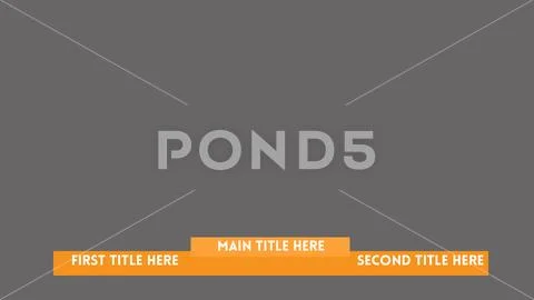 Spring lower third customizable 3 - Photoshop PSD-Vorlage