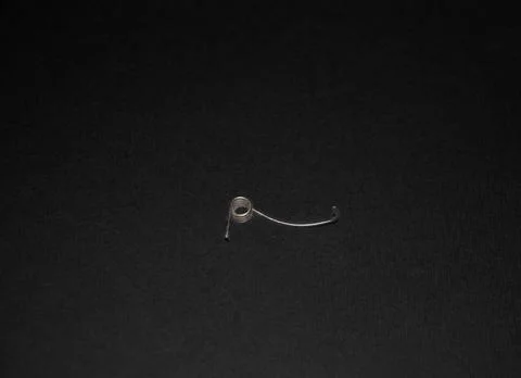 Spring made of springy round wire, Industrial spring,macro Stock Photos