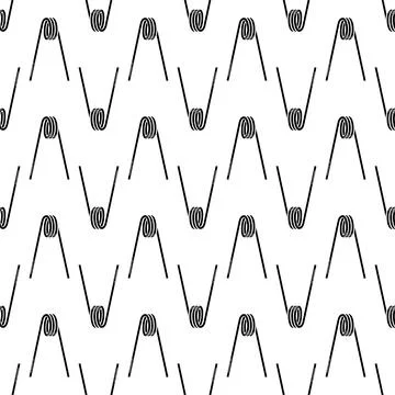 Spring metal pattern seamless vector Illustrazione stock