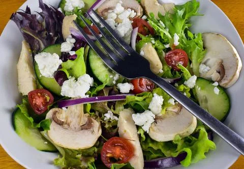 Spring mix salad, Stock Photos