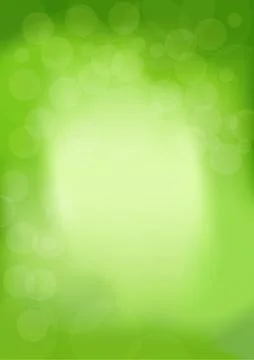 Spring modern trendy background with bokeh in green color. Abstract illustration Stock Illustration