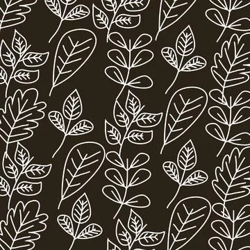Spring monochrome pattern Stockillustratie