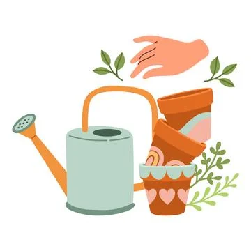Spring mood greeting card template. Welcome spring season invitation. Minimalist Stock Illustration