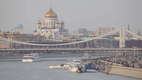 Spring in Moscow Stock Footage 74929645