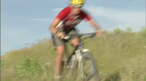 Spring Mountain Biking 4 23.98 Stock Footage 526720