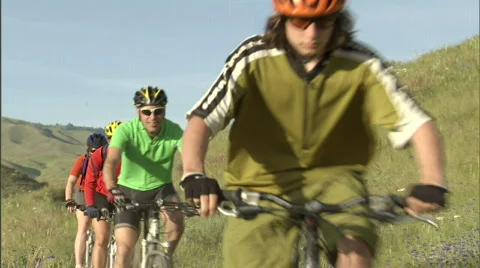 Spring Mountain Biking 9 23.98 Stock Footage 526766