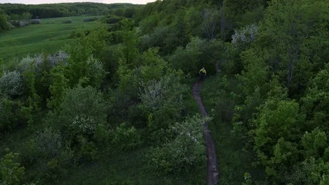 Spring Mountain Biking  Vídeo Stock 79045068